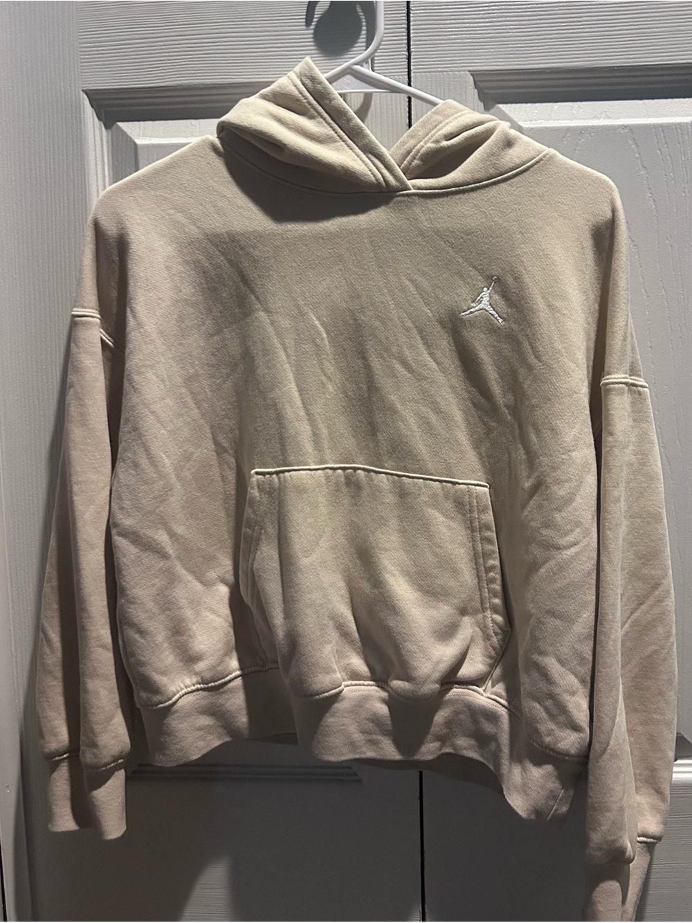 Jordan Girls Light Cream Pullover Hoodie